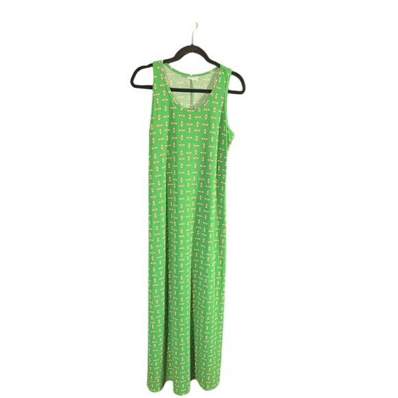 LuLaRoe Green Maxi Dress Size‎ Large - Picture 1 of 8